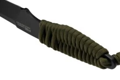 ANV Knives P100 Sleipner Cerakote, Olive Paracord, P100-039, Black Kydex Sheath, Cuchillo De Cuello -Böker Ventas ANVP100 039 04 anv