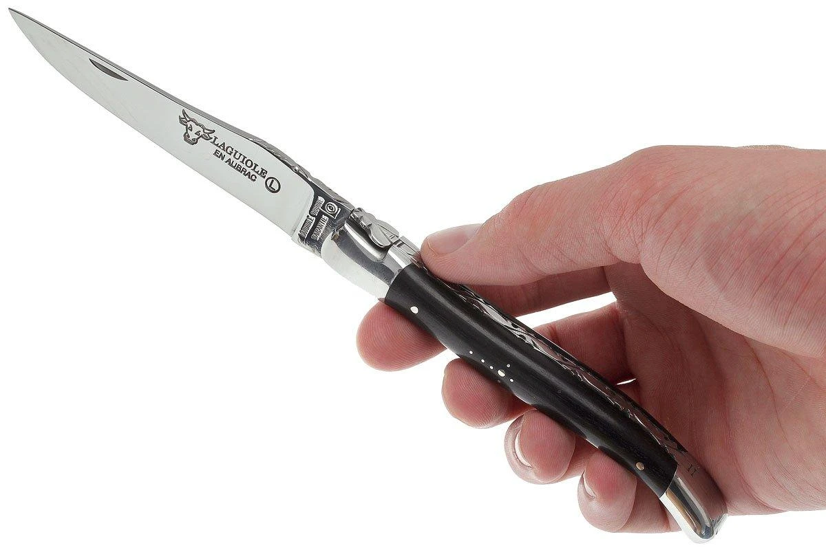 Laguiole En Aubrac HP 12cm De Madera De ébano Limado A Mano L0212EBH-FSI1 9 Laguiole En Aubrac HP 12cm De Madera De ébano Limado A Mano L0212EBH-FSI1 - Imagen 7