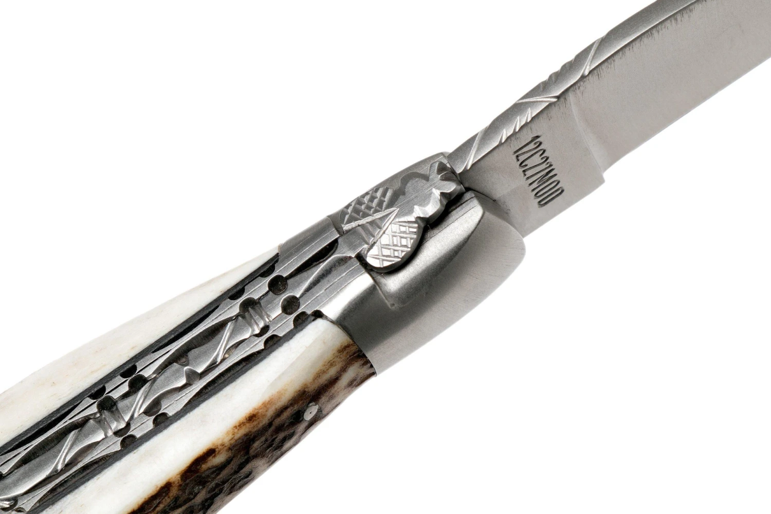 Laguiole En Aubrac 12cm Double Plates, Stag Horn Limado A Mano, L0712BCI/FSB1 8 Laguiole En Aubrac 12cm Double Plates, Stag Horn Limado A Mano, L0712BCI/FSB1 - Imagen 6