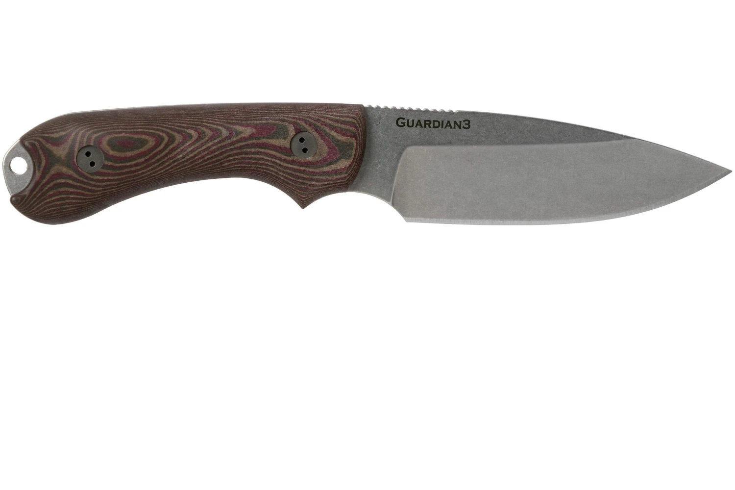 Bradford Guardian 3, 3D Brown-Red Richlite, M390 Sabre Stonewash Knivesandtools Exclusive 4 Bradford Guardian 3, 3D Brown-Red Richlite, M390 Sabre Stonewash Knivesandtools Exclusive - Imagen 2