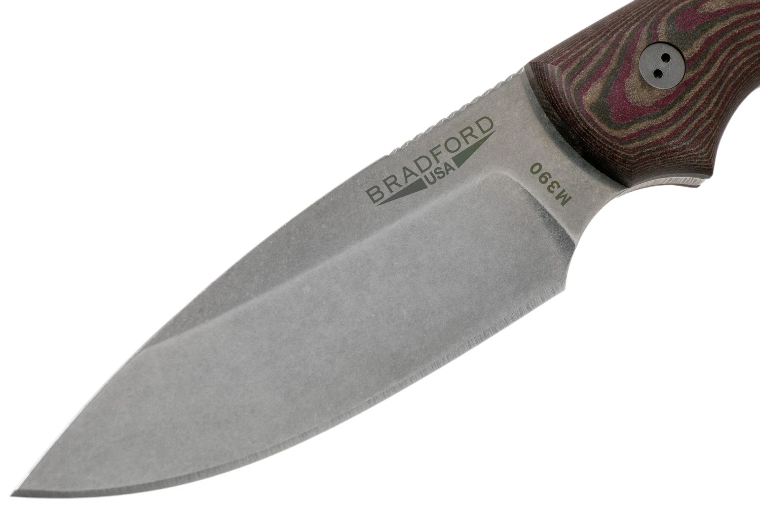 Bradford Guardian 3, 3D Brown-Red Richlite, M390 Sabre Stonewash Knivesandtools Exclusive 5 Bradford Guardian 3, 3D Brown-Red Richlite, M390 Sabre Stonewash Knivesandtools Exclusive - Imagen 3