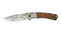Benchmade Mini Crooked River Mallard Limited Edition Artist Series 15085-2203, Navaja De Caza, Casey Underwood Diseño
