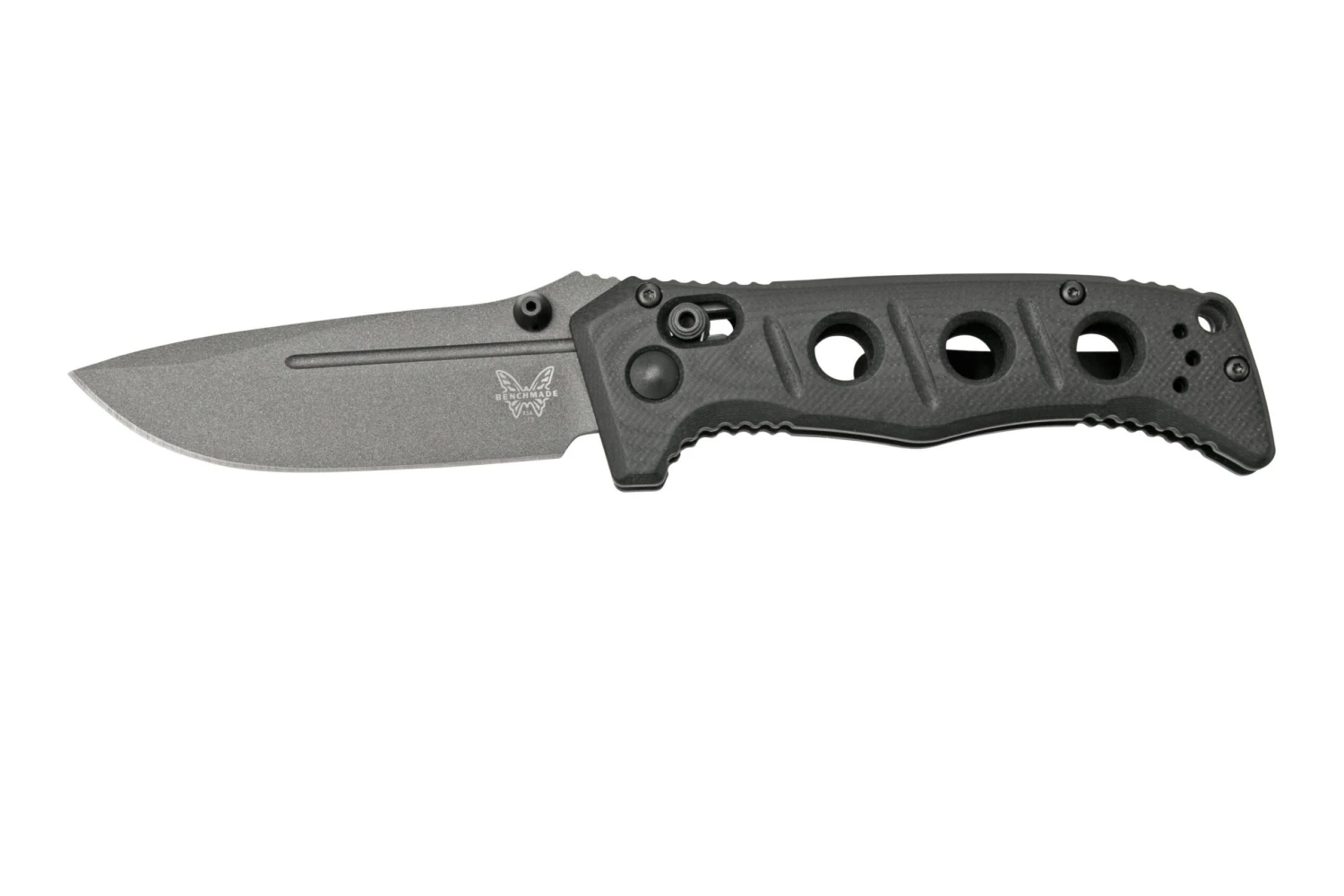 Benchmade 273GY-1 Sibert Mini Adamas Black G10, Tungsten Grey Navaja, Shane Sibert Design 3 Benchmade 273GY-1 Sibert Mini Adamas Black G10, Tungsten Grey Navaja, Shane Sibert Design