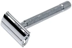 Böker Safety Razor Butterfly L Chrome 04BO217 Maquinilla De Afeitar Clásica, Cromada