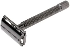 Böker Safety Razor Butterfly L Gunmetal Grey 04BO218 Maquinilla De Afeitar Clásica, Gris