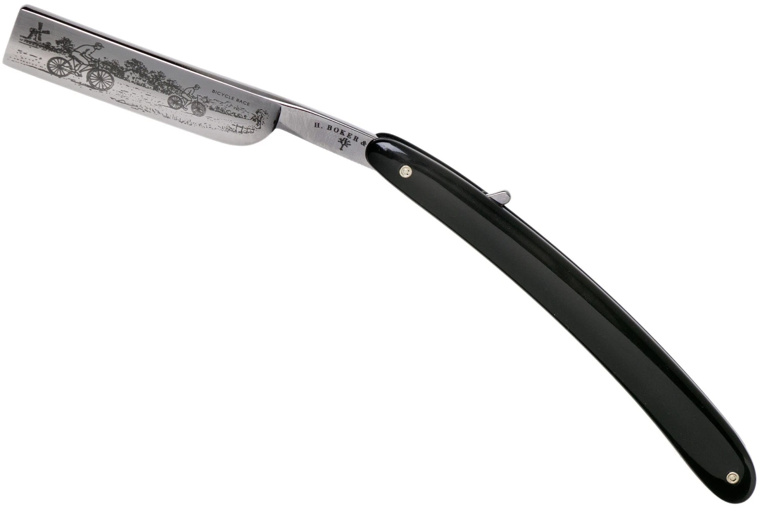 Böker Manufaktur Bicycle Race, Black Synthetic 140223 Navaja De Afeitar 2 Böker Manufaktur Bicycle Race, Black Synthetic 140223 Navaja De Afeitar
