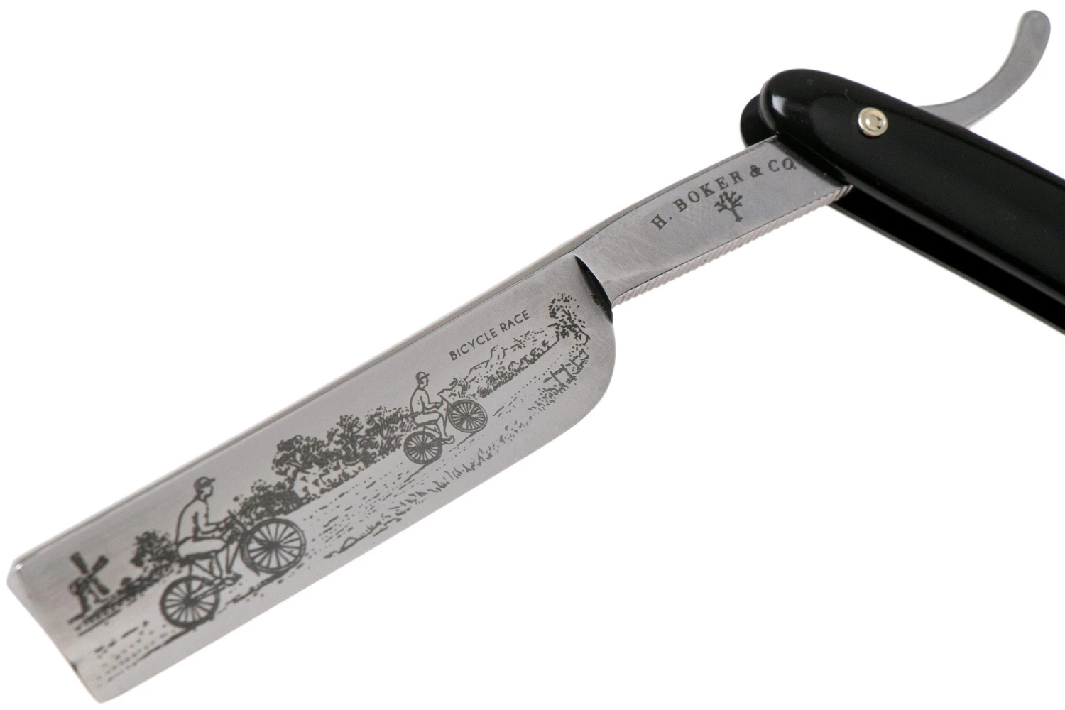 Böker Manufaktur Bicycle Race, Black Synthetic 140223 Navaja De Afeitar 4 Böker Manufaktur Bicycle Race, Black Synthetic 140223 Navaja De Afeitar - Imagen 3