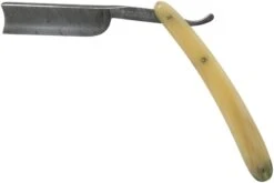 Böker Manufaktur Damascus Horn Navaja De Afeitar 140623DAM