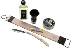 Böker King Cutter White Shaving Starter Set 141624SET, Set De Afeitado