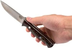 Bark River Gunny CPM 3V, Burgundy Snakeskin Micarta, Funda Marrón 15 Bark River Gunny CPM 3V, Burgundy Snakeskin Micarta, Funda Marrón -Böker Ventas BRK07 025SBCM 06 bark river brk07 025sbcm 06