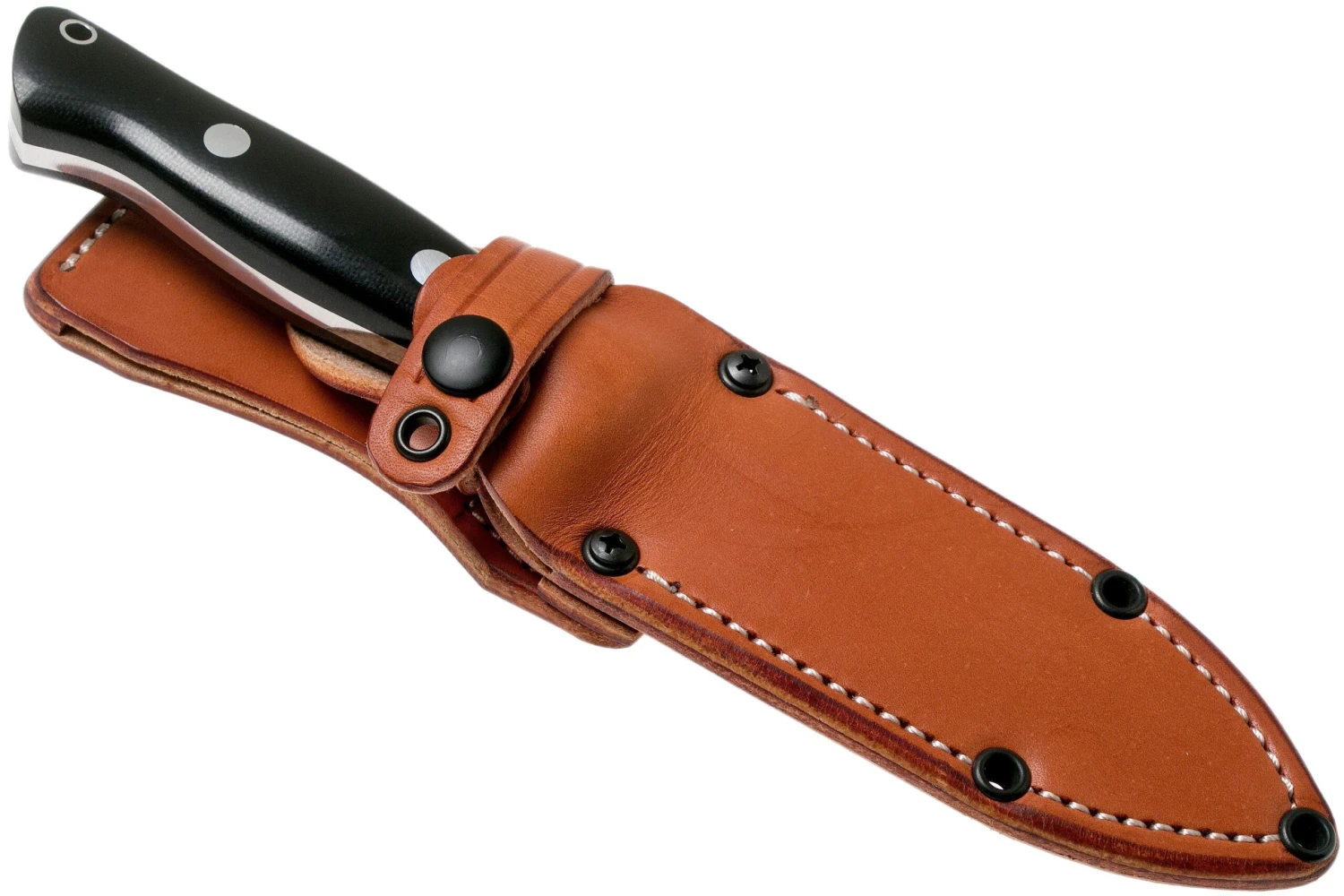 Bark River Bravo 1 A2, Black Canvas Micarta Rampless Cuchillo De Exterior 8 Bark River Bravo 1 A2, Black Canvas Micarta Rampless Cuchillo De Exterior - Imagen 6