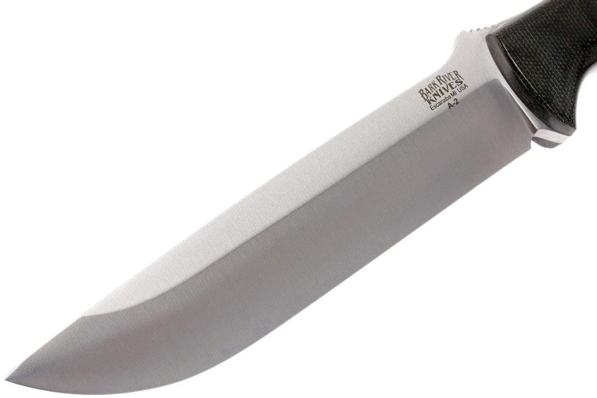 Bark River Bravo 1.5 A2, Black Canvas Micarta, Funda Marrón 5 Bark River Bravo 1.5 A2, Black Canvas Micarta, Funda Marrón - Imagen 3