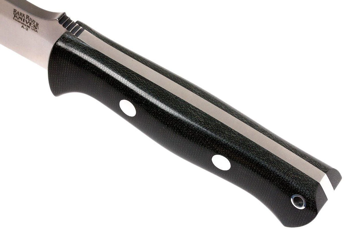 Bark River Bravo 1.5 A2, Black Canvas Micarta, Funda Marrón 7 Bark River Bravo 1.5 A2, Black Canvas Micarta, Funda Marrón - Imagen 5