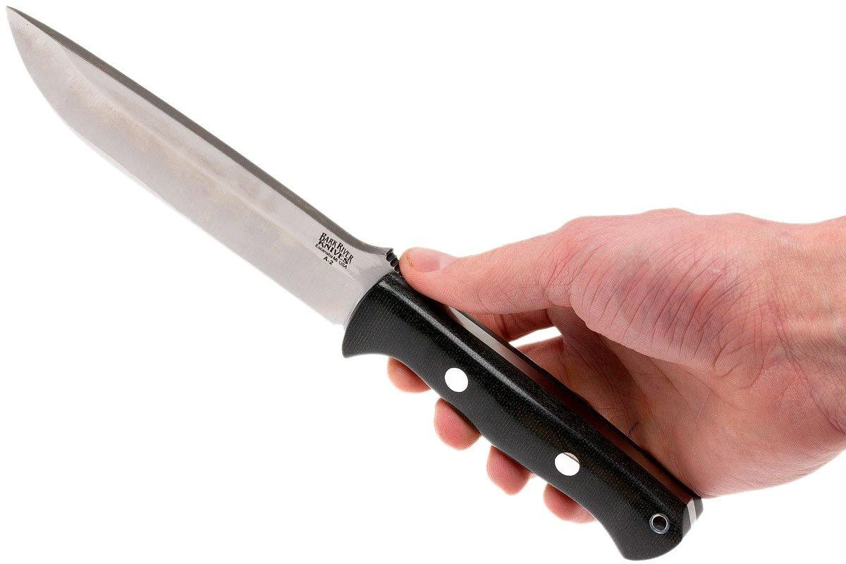 Bark River Bravo 1.5 A2, Black Canvas Micarta, Funda Marrón 8 Bark River Bravo 1.5 A2, Black Canvas Micarta, Funda Marrón - Imagen 6