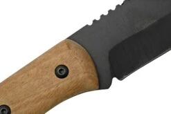 BeaverCraft BSH4 Carbon Steel Bushcraft Knife, Walnut Handle With Leather Sheath -Böker Ventas BVBSH4 05 beavercraft