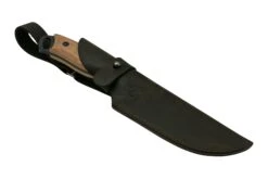 BeaverCraft BSH4 Carbon Steel Bushcraft Knife, Walnut Handle With Leather Sheath -Böker Ventas BVBSH4 06 beavercraft
