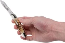 Case Canoe Amber Jigged Bone, 00263, 62131 CV Navaja -Böker Ventas CE263 10 case ce263 10