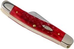 Case Medium Stockman Dark Red Bone, Peach Seed Jig, 31951, 6318 CV Navaja -Böker Ventas CE31951 04 case