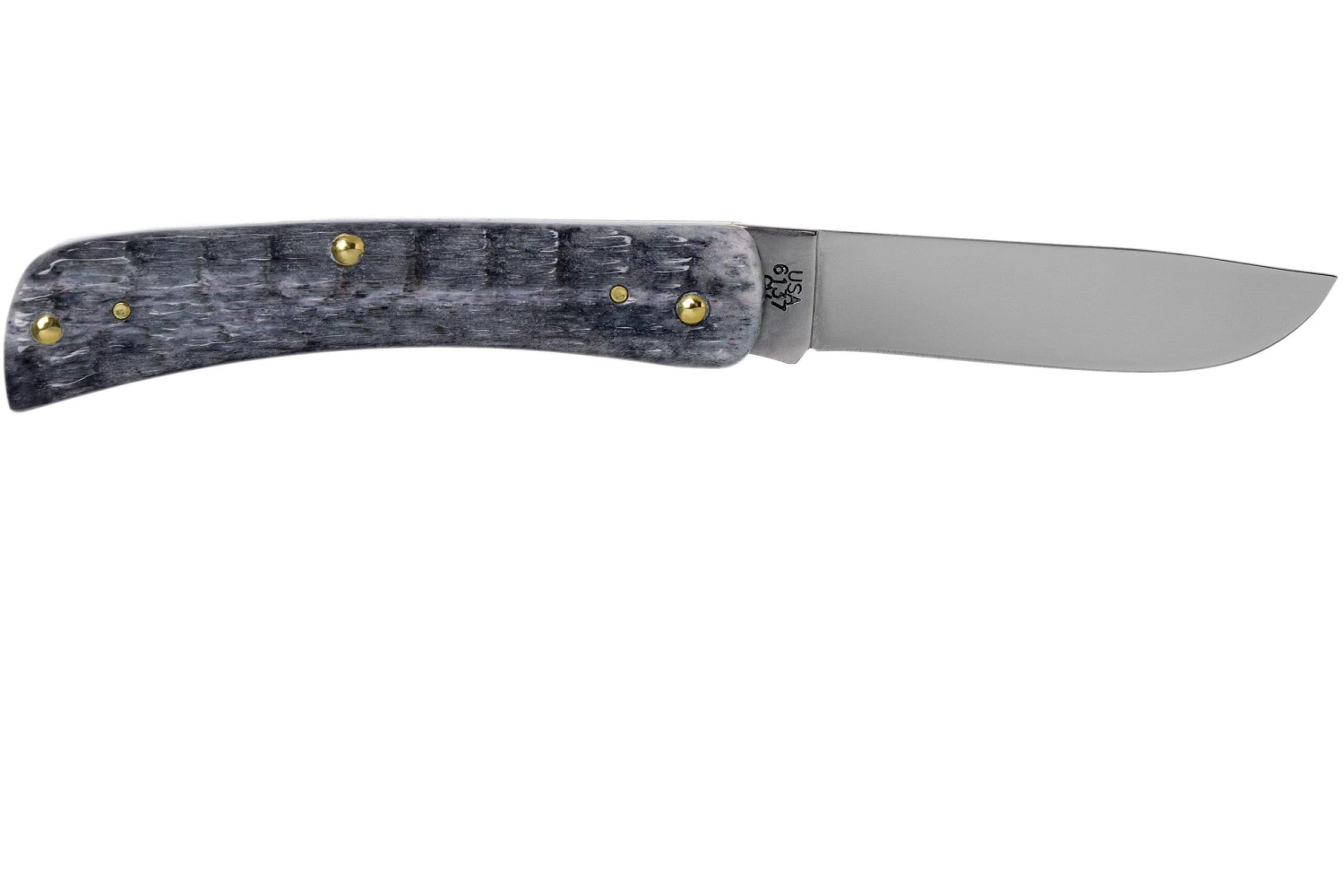 Case Sod Buster Jr Pocket Worn Grey Bone, Crandall Jig, 58412, 6137 CV Navaja 4 Case Sod Buster Jr Pocket Worn Grey Bone, Crandall Jig, 58412, 6137 CV Navaja - Imagen 2