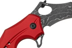 Civivi Incisor II C16016B-DS1 Red Aluminium, Damascus Hawkbill Navaja Karambit -Böker Ventas CIC16016B DS1 05 civivi