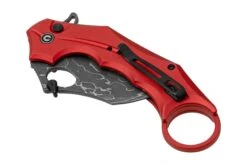 Civivi Incisor II C16016B-DS1 Red Aluminium, Damascus Hawkbill Navaja Karambit -Böker Ventas CIC16016B DS1 06 civivi
