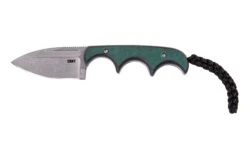 CRKT Minimalist Spear Point, Green Black, Cuchillo De Cuello, Diseño Alan Folts