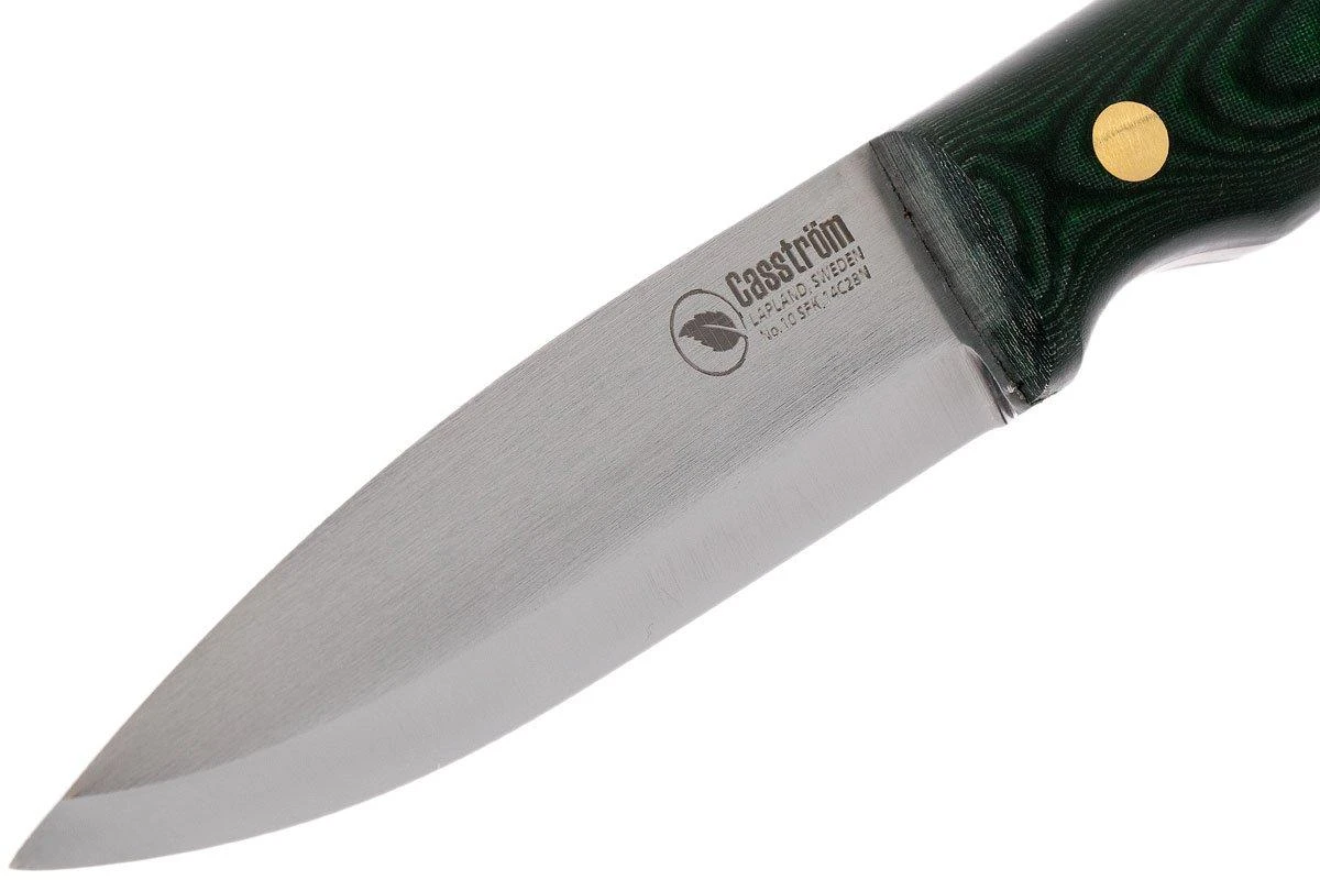 Casström No. 10 Swedish Forest Knife Green Micarta, 14C28N Scandi Grind 13107 5 Casström No. 10 Swedish Forest Knife Green Micarta, 14C28N Scandi Grind 13107 - Imagen 3