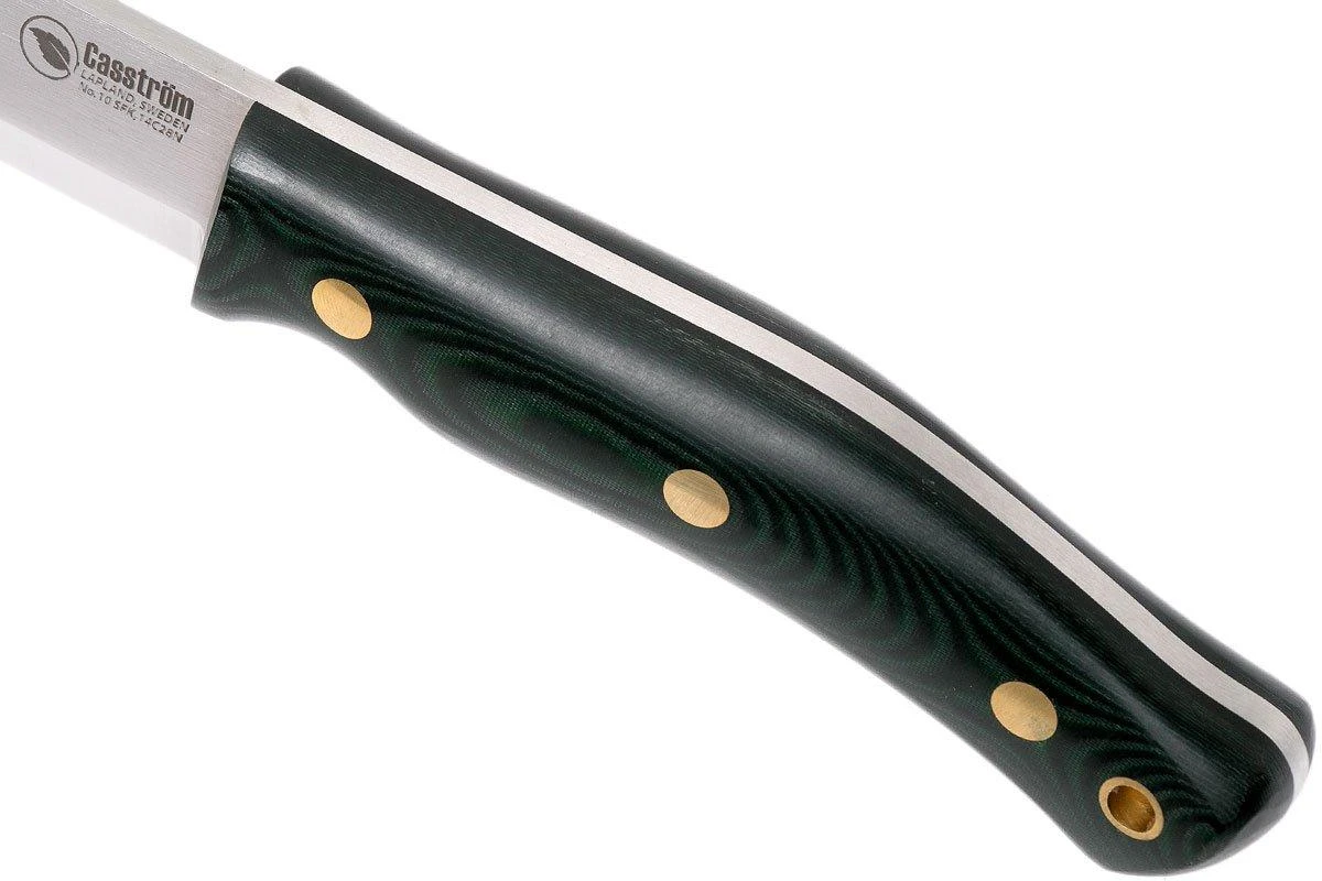 Casström No. 10 Swedish Forest Knife Green Micarta, 14C28N Scandi Grind 13107 7 Casström No. 10 Swedish Forest Knife Green Micarta, 14C28N Scandi Grind 13107 - Imagen 5