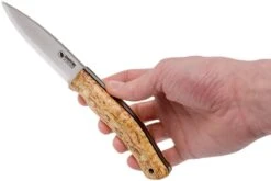Casström No. 10 Swedish Forest Knife Curly Birch, 14C28N Scandi Grind 13108 -Böker Ventas CM13108 06 casstrom cm13108 06