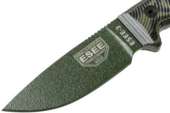 ESEE Model 3 OD Green Blade 3D OD Green-Black G10 Cuchillo De Supervivencia 3PMOD-003 Funda Negra + Clip Para Cinturón -Böker Ventas EE 3PMOD 003 03 esee knives