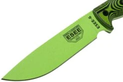 ESEE Model 6 Venom Green Blade 3D Neon Green-Black G10 Cuchillo De Supervivencia 6PVG-007 Funda Negra + Clip Plate -Böker Ventas EE 6PVG 007 03 esee knives