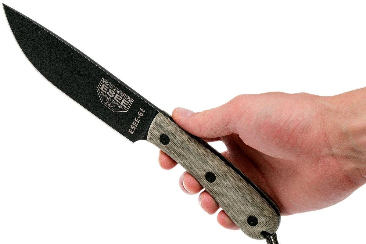 ESEE Model 6HM Cuchillo Bushcraft Modified Handle, Funda De Cuero 9 ESEE Model 6HM Cuchillo Bushcraft Modified Handle, Funda De Cuero - Imagen 7
