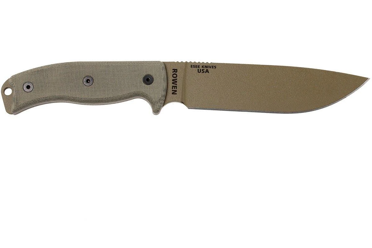 ESEE Model 6 Desert Tan Blade 6P-DE Cuchillo De Supervivencia Con Funda + Clip De Cinturón 4 ESEE Model 6 Desert Tan Blade 6P-DE Cuchillo De Supervivencia Con Funda + Clip De Cinturón - Imagen 2