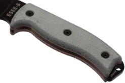 ESEE Model 6 Black Blade, Grey Handle 6P Con Funda Marrón + Clip De Cinturón -Böker Ventas EE ESEE 6P 04 esee knives ee esee 6p 04