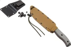 ESEE Model 6 Black Blade, Grey Handle 6P Con Funda Marrón + Clip De Cinturón -Böker Ventas EE ESEE 6P 07 esee knives ee esee 6p 07