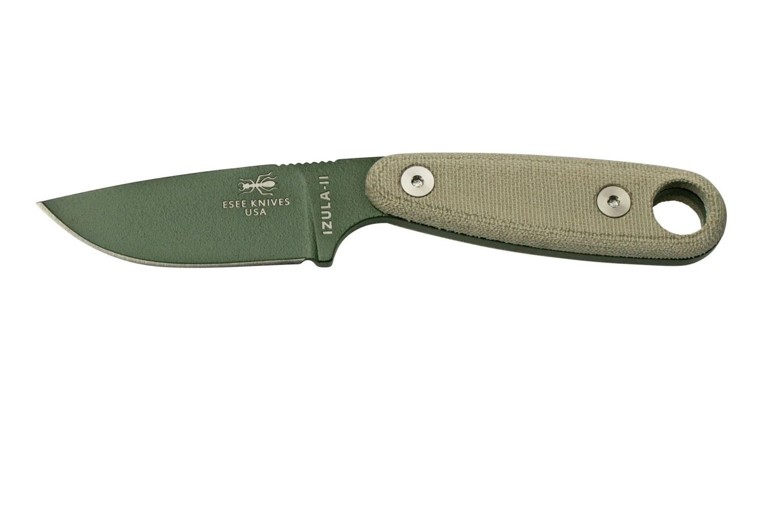 ESEE Izula II OD Green IZULA-II-OD Cuchillo De Supervivencia Con Funda Negra + Clip De Cinturón 3 ESEE Izula II OD Green IZULA-II-OD Cuchillo De Supervivencia Con Funda Negra + Clip De Cinturón