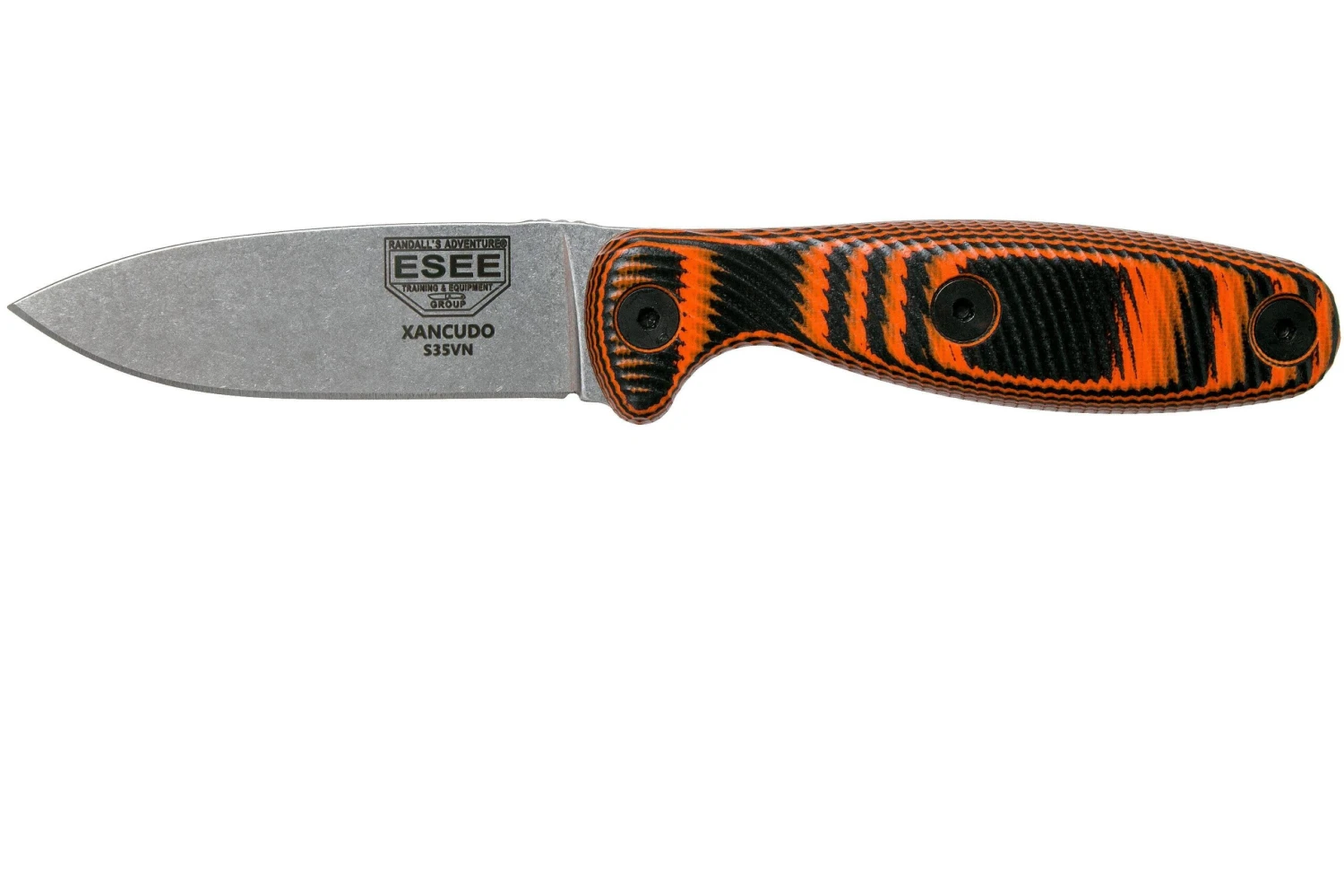 ESEE Xancudo S35VN Black-Orange G10 No Agujero XAN2-006 Cuchillo Fijo 3 ESEE Xancudo S35VN Black-Orange G10 No Agujero XAN2-006 Cuchillo Fijo