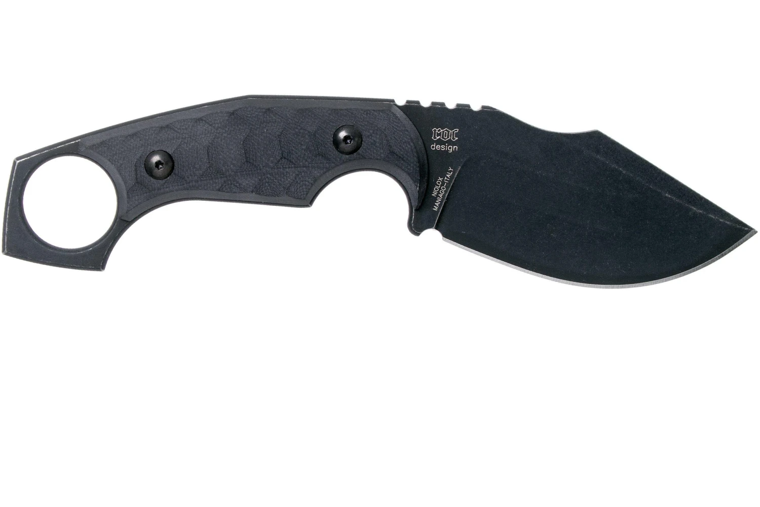 Fox Knives Monkey Thumper FX-633 Black G10 Cuchillo Fijo, Ken Vehikite Design 4 Fox Knives Monkey Thumper FX-633 Black G10 Cuchillo Fijo, Ken Vehikite Design - Imagen 2