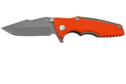 Rick Hinderer Eklipse 3.0" 20CV Harpoon Spanto Working Finish Orange, Navaja