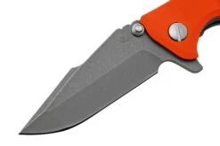 Rick Hinderer Eklipse 3.0" 20CV Harpoon Spanto Working Finish Orange, Navaja -Böker Ventas HRK EK3 20 WF OR 03 rickhinderer