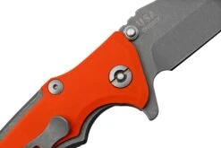 Rick Hinderer Eklipse 3.0" 20CV Harpoon Spanto Working Finish Orange, Navaja -Böker Ventas HRK EK3 20 WF OR 05 rickhinderer