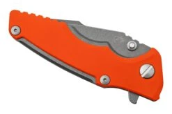 Rick Hinderer Eklipse 3.0" 20CV Harpoon Spanto Working Finish Orange, Navaja -Böker Ventas HRK EK3 20 WF OR 06 rickhinderer
