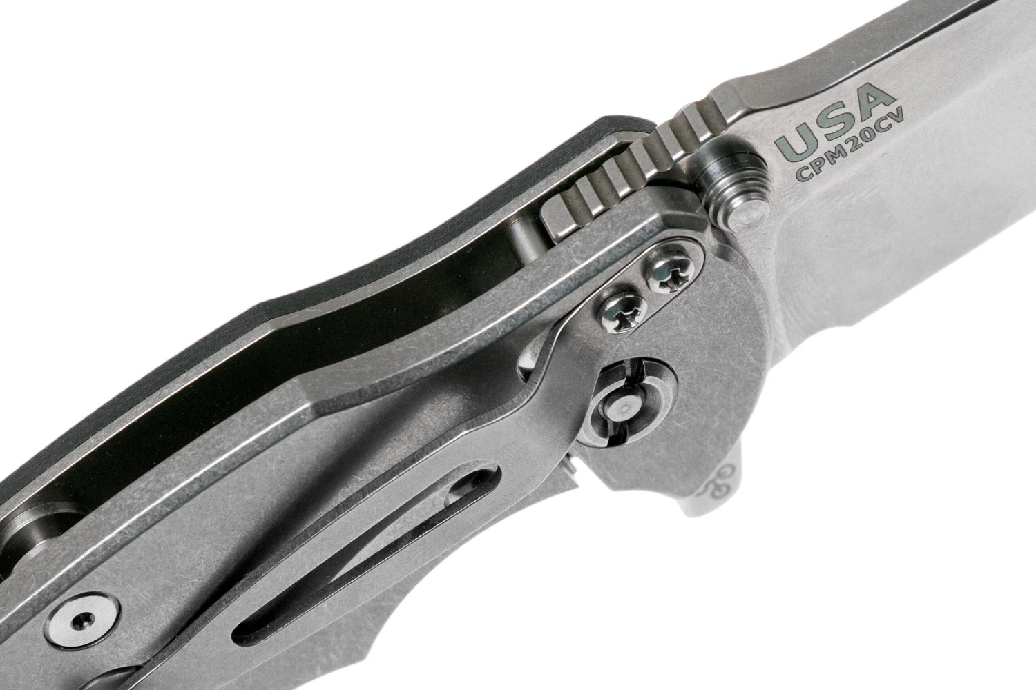 Rick Hinderer Jurassic Spearpoint 20CV Stonewash Black G10 Navaja 8 Rick Hinderer Jurassic Spearpoint 20CV Stonewash Black G10 Navaja - Imagen 6