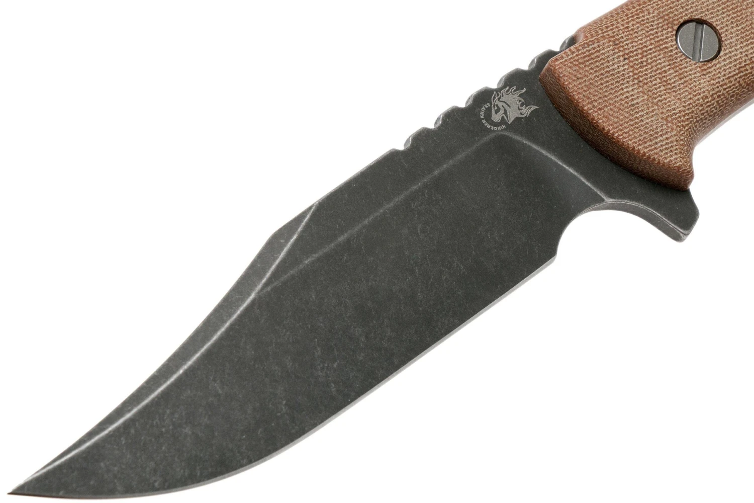 Rick Hinderer Ranch Bowie Natural Canvas Micarta, Battle Black, Cuchillo Bowie 5 Rick Hinderer Ranch Bowie Natural Canvas Micarta, Battle Black, Cuchillo Bowie - Imagen 3