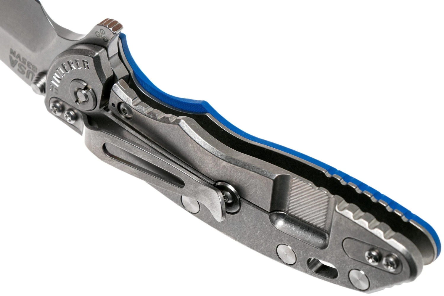 Rick Hinderer XM-18 3.5 Harpoon Spanto S35VN, Blue G10 Navaja" 7 Rick Hinderer XM-18 3.5 Harpoon Spanto S35VN, Blue G10 Navaja" - Imagen 5