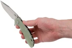 Rick Hinderer XM-18 3.5 Harpoon Spanto S35VN, Translucent Green G10 Navaja" -Böker Ventas HRK XM18 35 HSP TG 08 rick hinderer knives