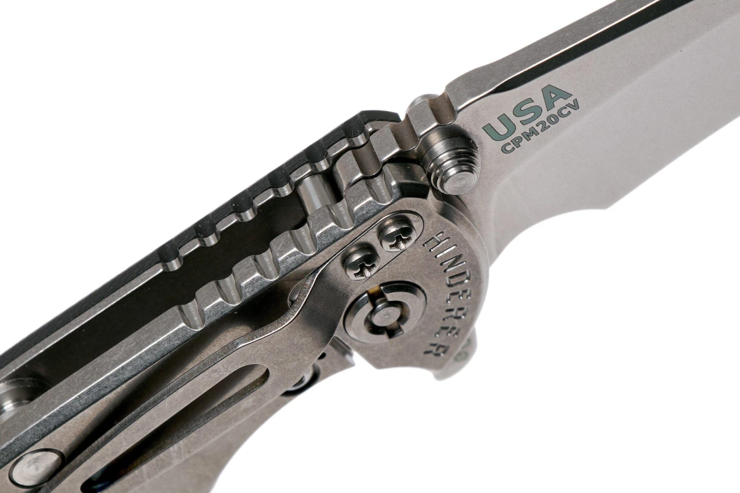 Rick Hinderer XM18 3.5” Recurve, CPM 20CV, Stonewash, Black G10, Navaja 8 Rick Hinderer XM18 3.5” Recurve, CPM 20CV, Stonewash, Black G10, Navaja - Imagen 6