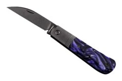 Jack Wolf Laid Back Jack LAIDB-02-KIR-PUR Kirinite Purple Wave, Slipjoint Navaja