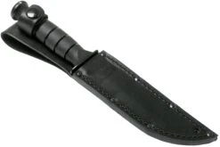 KA-BAR Short 1256, Cuchillo Fijo, Funda De Cuero -Böker Ventas KA1256 07 ka bar