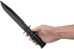 KA-BAR Fighter 1271 Cuchillo Fijo, Parcialmente Dentado, Funda De Kydex -Böker Ventas KA1271 06 ka bar